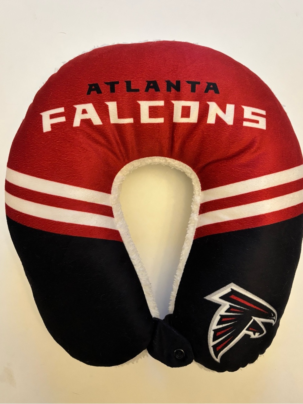 NFL Atlanta Falcons Travel Neck Pillow - Red & Black